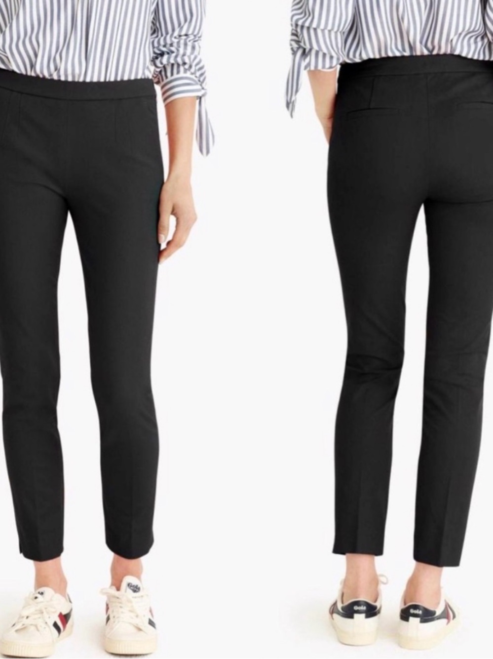 J Crew Martie Side Zip Cropped Pants